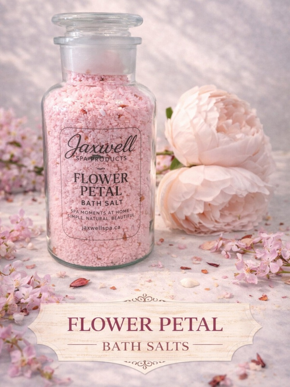 Flower Petal Bath Salt - Pink Soothing Bath Salts